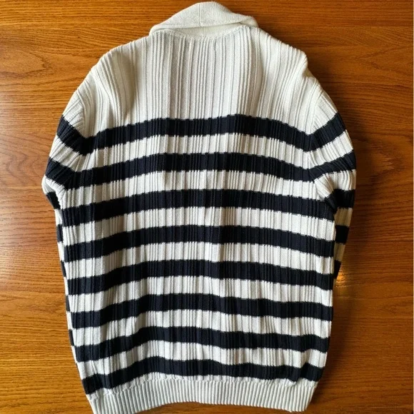 Nautica Men’s Breton Stripe Cardigan Size: XXL - Picture 7 of 8